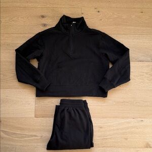 Yogalicious Black Track Pants & Joggers Set